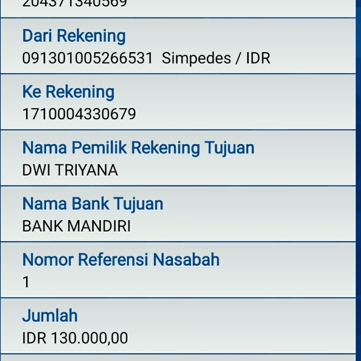 Testimoni Transferan Customer
