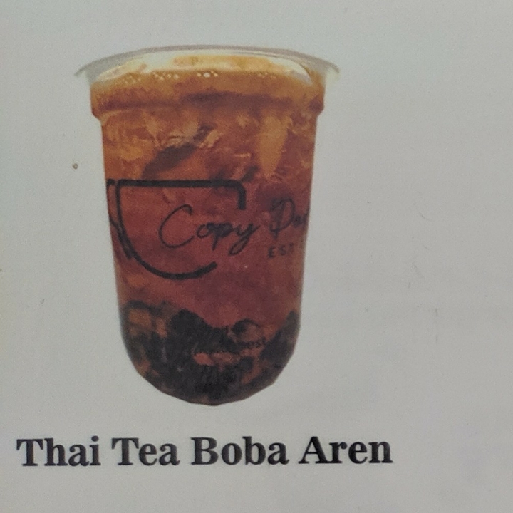 Thai Tea Boba Aren