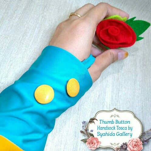 Thumb Button Handsock Tosca 