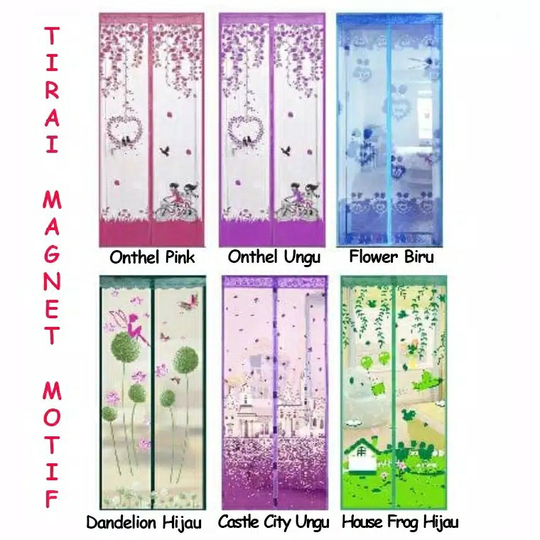 Tirai Magnet Motif Anti Nyamuk