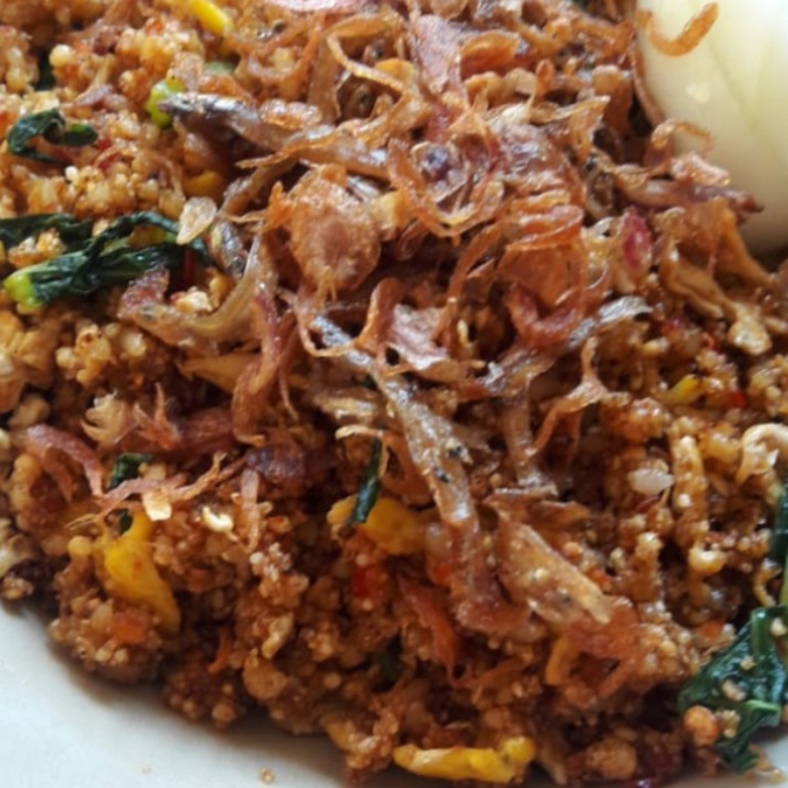 Tiwul Goreng Teri