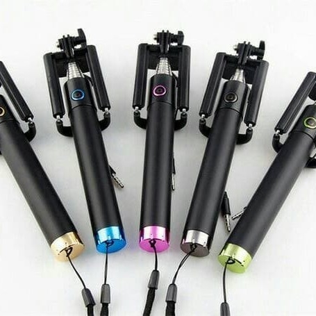 Tongsis Black Button Kabel