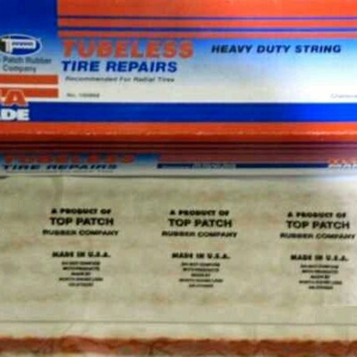 Tools karet tambal tubeless top patch usa original amerika