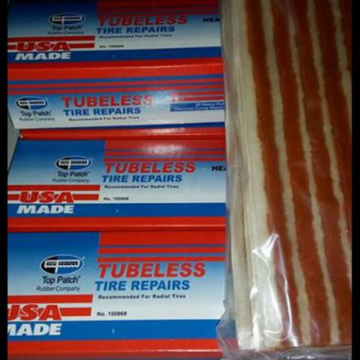Tools karet tambal tubeless top patch usa original amerika 2