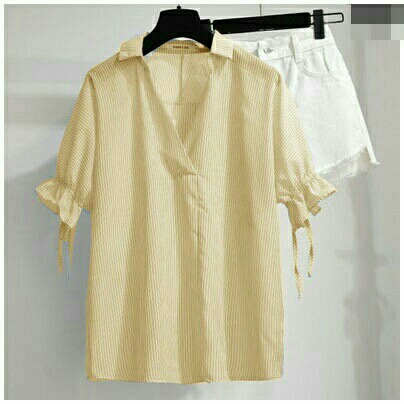 Top Stripe Sanny Gil Coklat