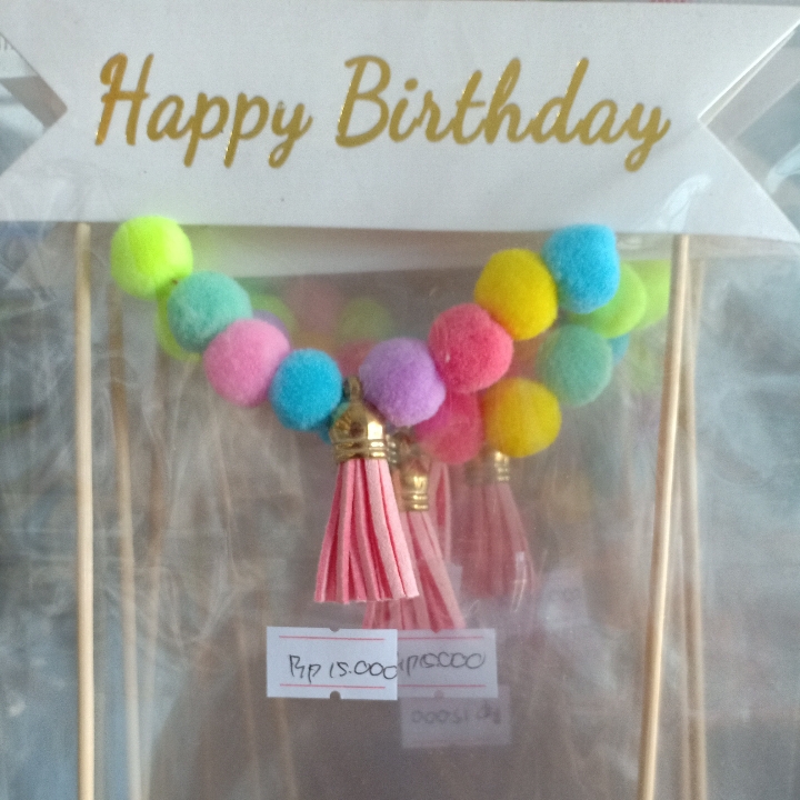 Toper Kue Happy Birthday