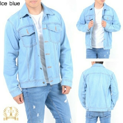 Topone88 Jaket Jeans DENIM Pria