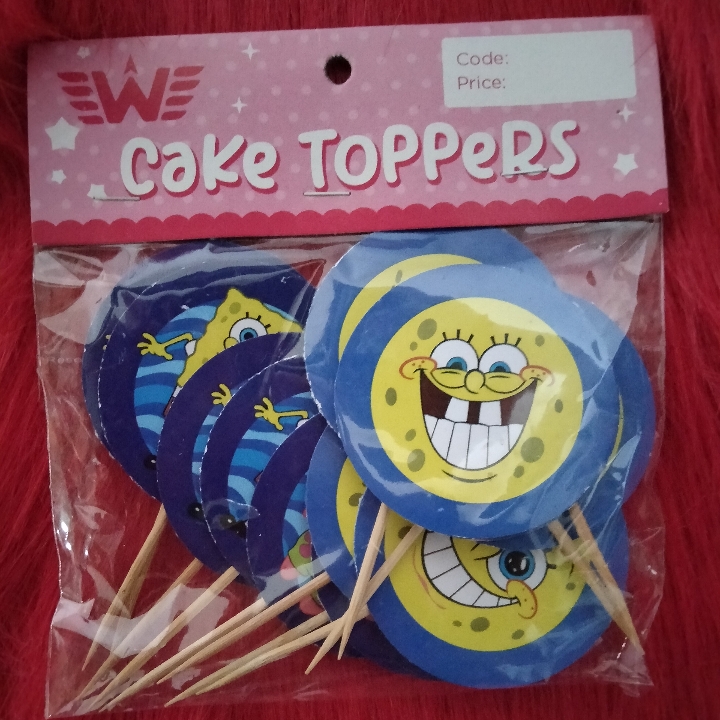 Topper Karakter Cup Cake