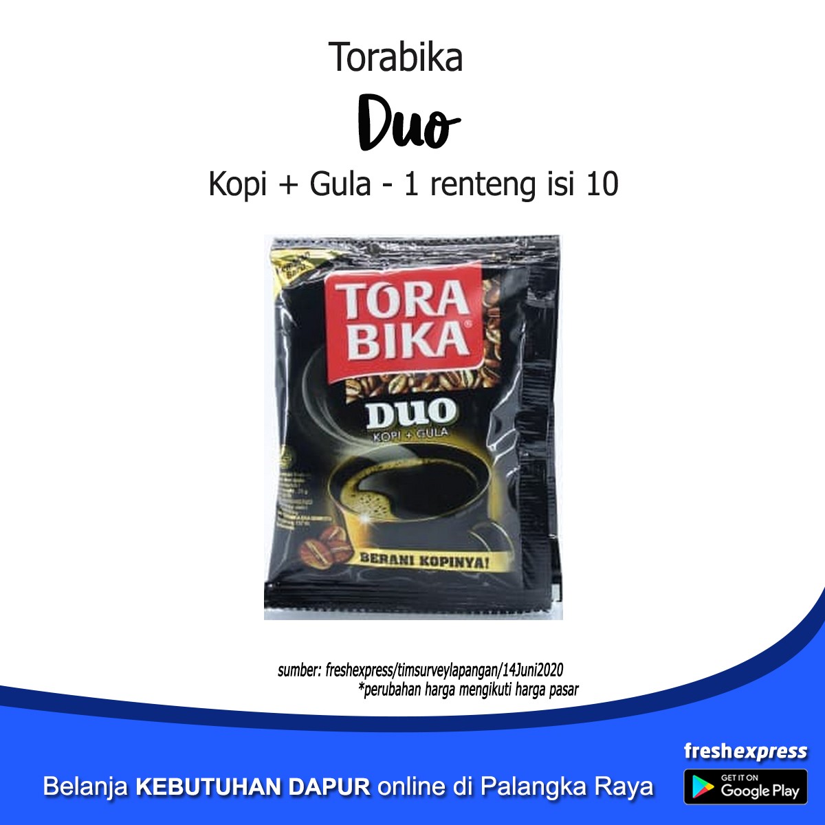 Torabika Duo Kopi Gula Isi 10