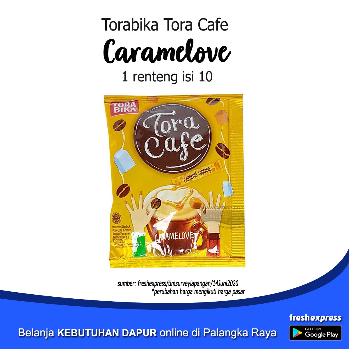 Torabika Tora Cafe Caramelove Isi 10