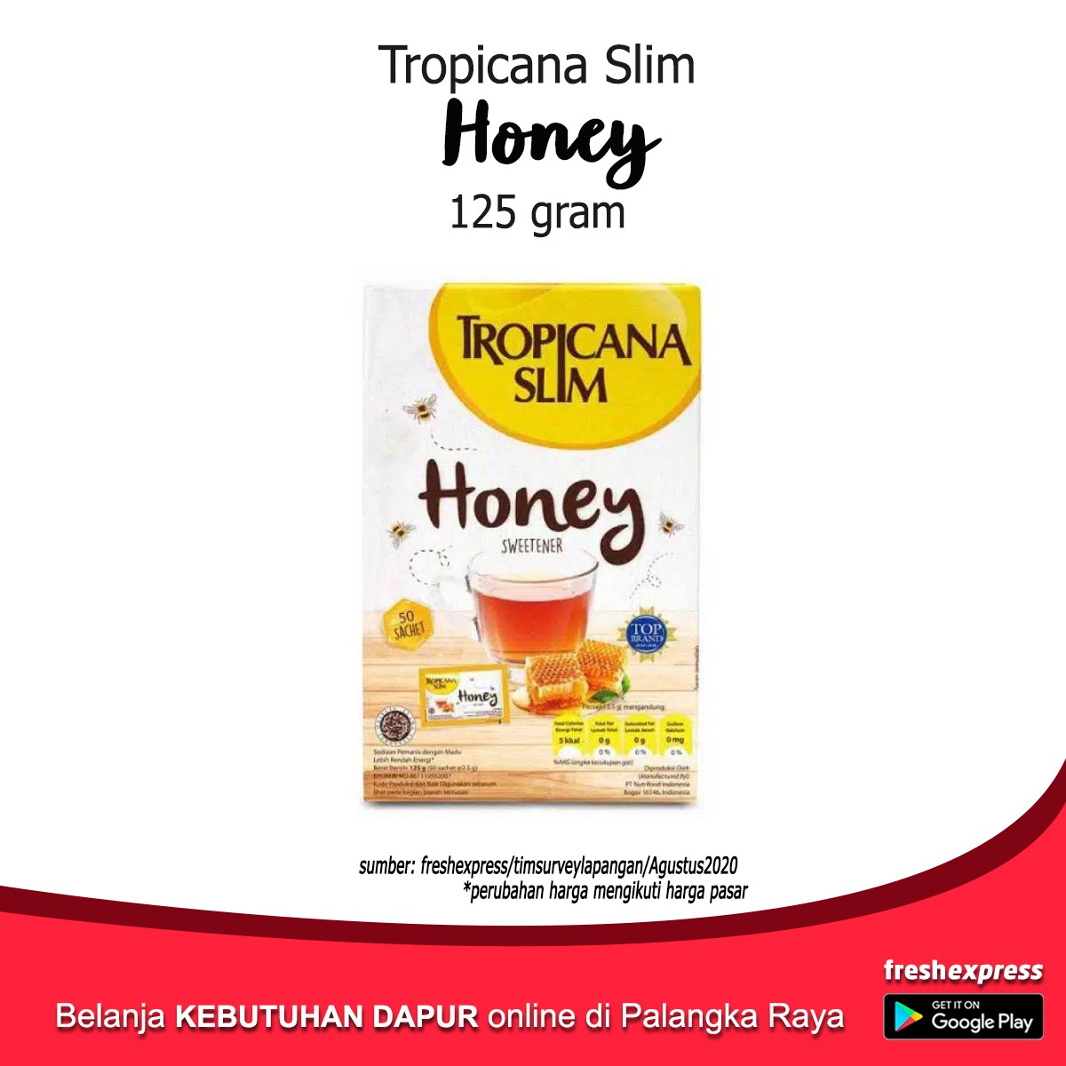 Tropicana Slim Honey 125 Gram