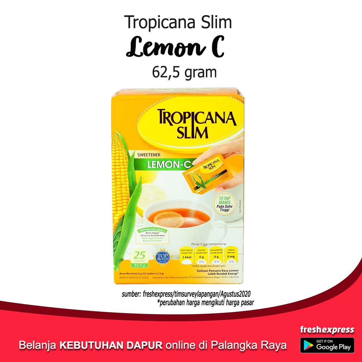 Tropicana Slim Lemon C 62 Gram