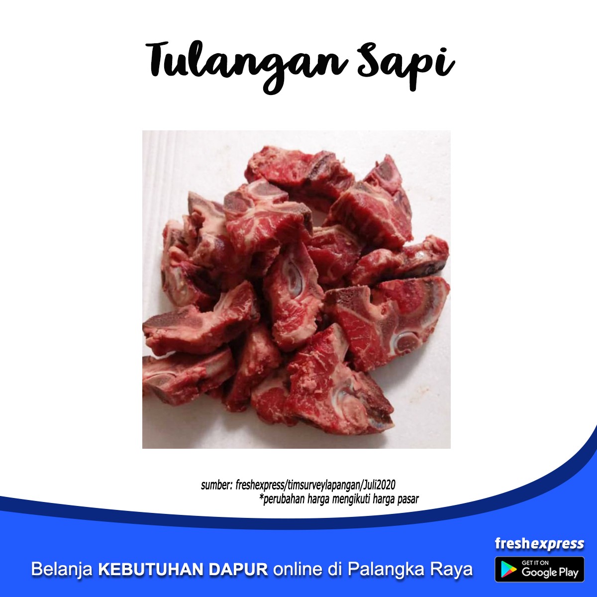 Tulangan Sapi - 1Kg