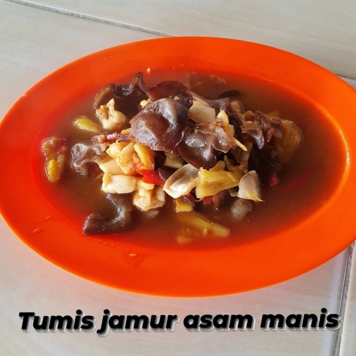Tumis Jamur Asam Manis