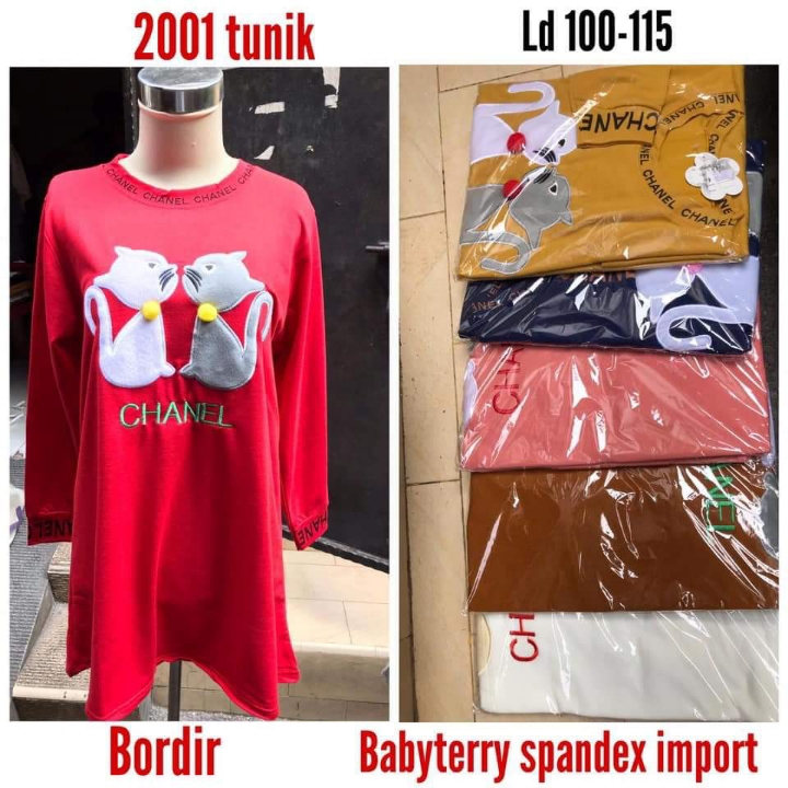 Tunik Bhn Bebyterry 