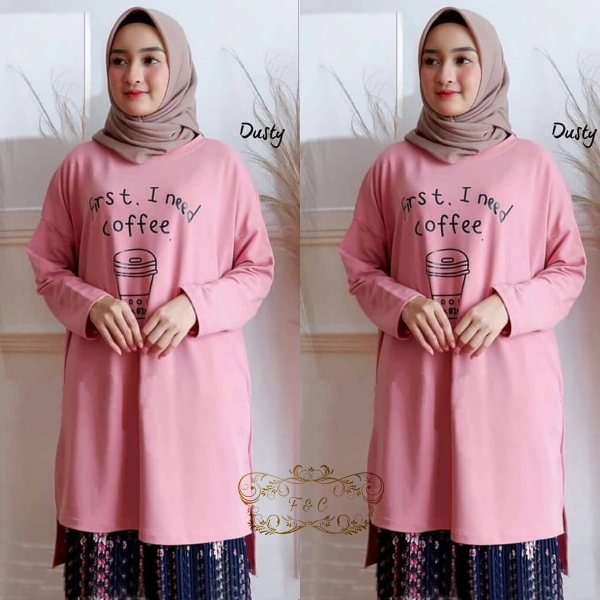 Tunik Coffe Dusty
