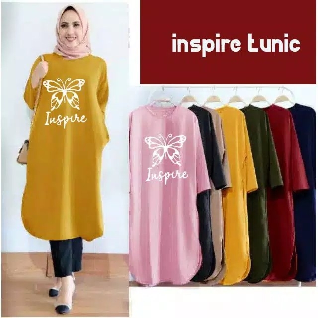Tunik INSPIRE  KUPU KUPU LD 86 P 76