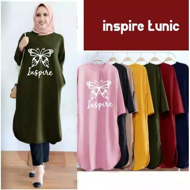 Tunik INSPIRE  KUPU KUPU LD 86 P 76 2