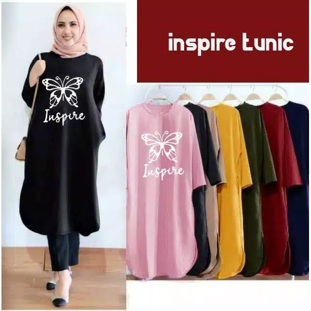 Tunik INSPIRE  KUPU KUPU LD 86 P 76 3