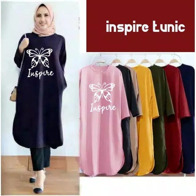 Tunik INSPIRE  KUPU KUPU LD 86 P 76 5