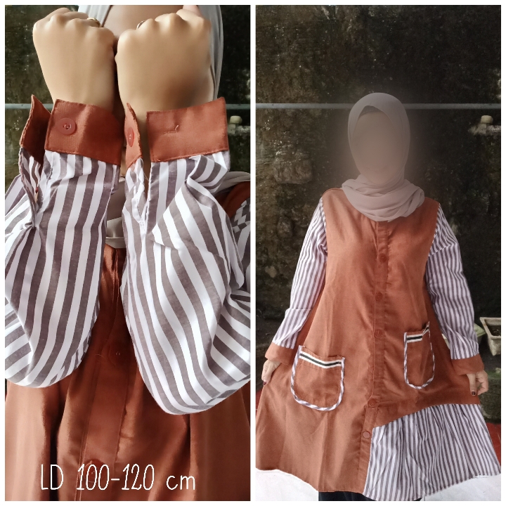Tunik Stripe Abstrak 2