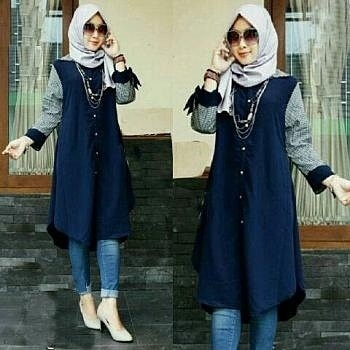 Tunik rosela navy 