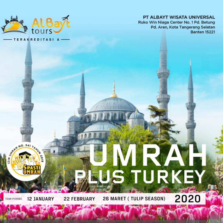 UMRAH PLUS CITY TOUR TURKEY TULIP FESTIVAL
