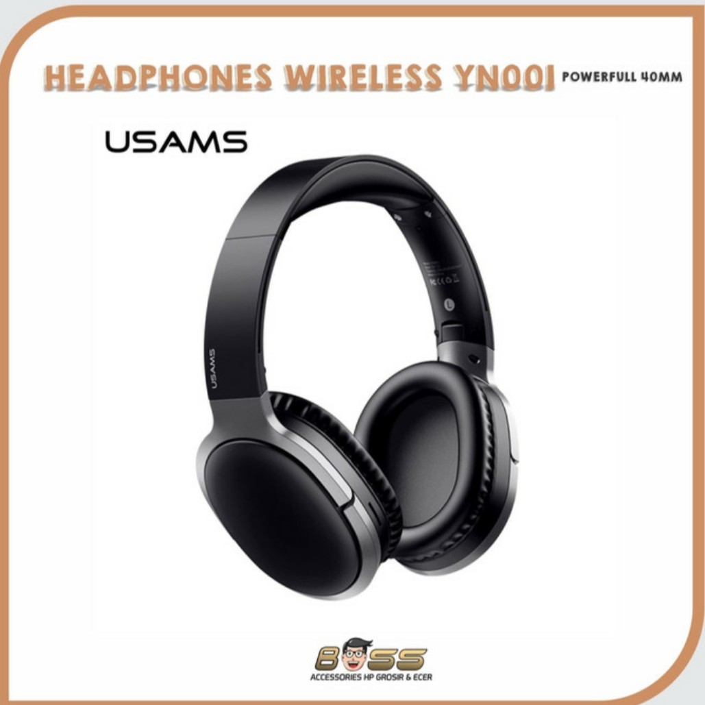 USAMS YN001 HEADPHONES BLUETOOTHWIRELESS NOISE CANCELLING YN SERIES