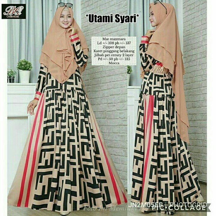 UTAMI SYARI  Stok Mocca Grey Hitam