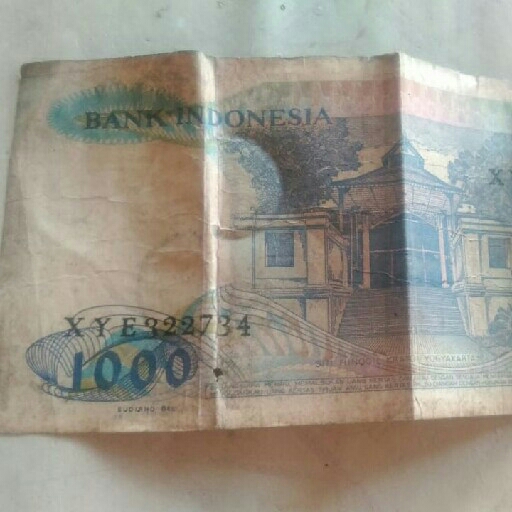 Uang Kertas 1000 Rupiah Tahun 1987