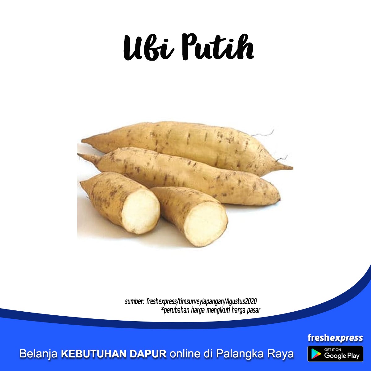 Ubi Putih 500 Gram