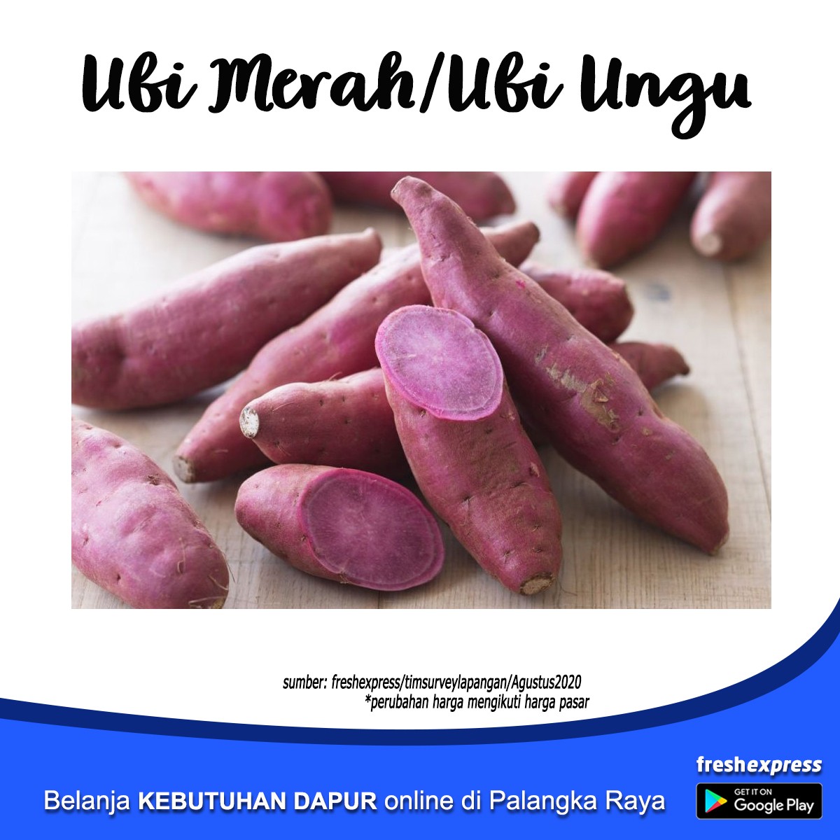 Ubi Merah-Ungu 500 Gram