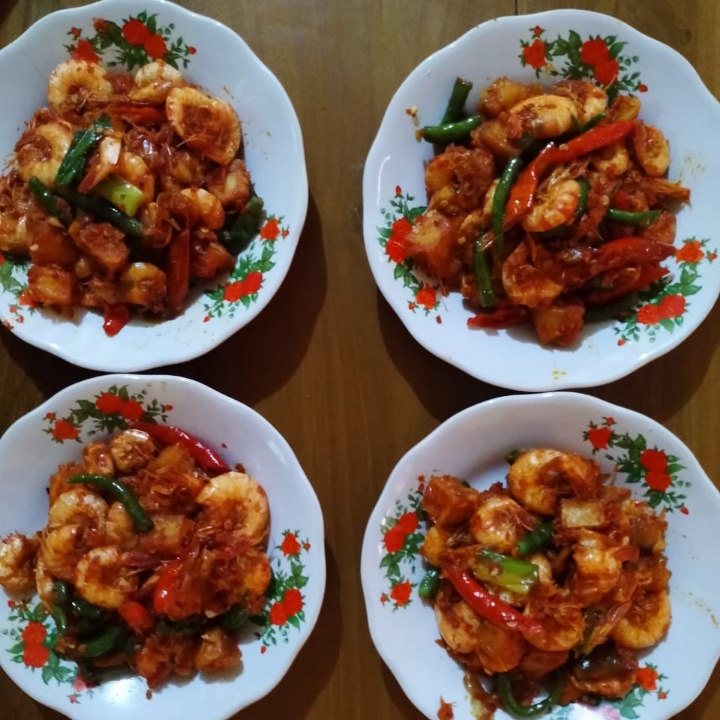 Nasi Udang Balado