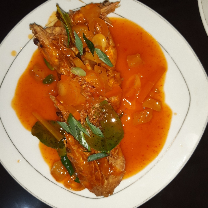 Udang Kelong Asam Pedas