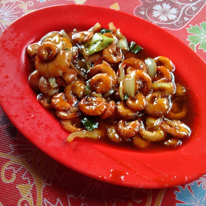 Udang Saus Tiram Asam Manis