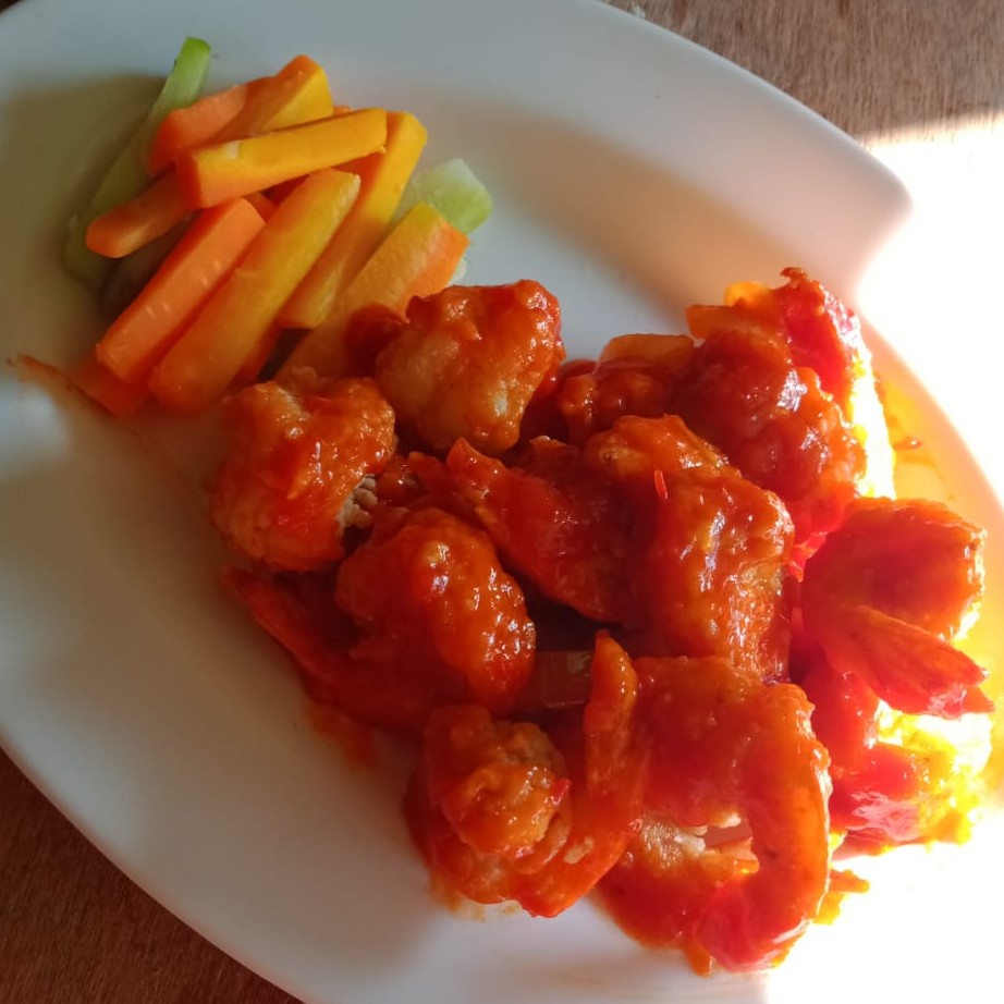 Udang Tepung Saus Padang