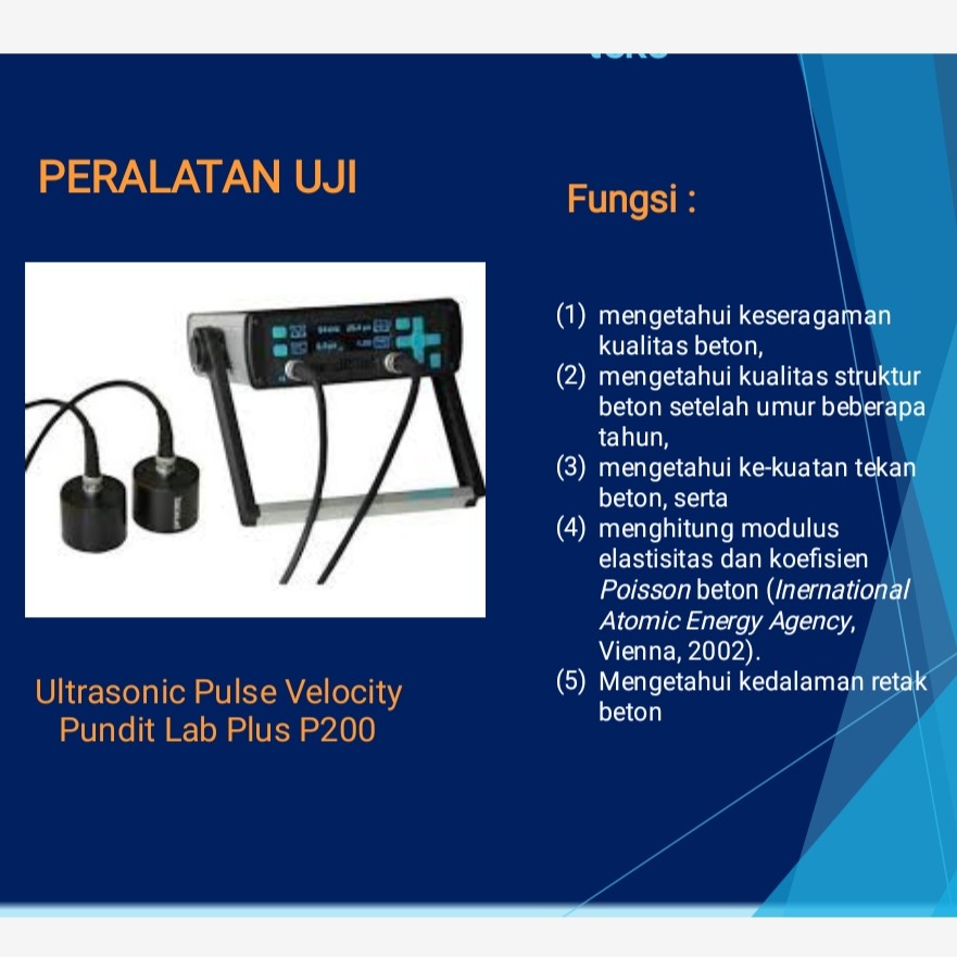 Uji Kuat Tekan Beton UPV Pundit Lab Plus P200