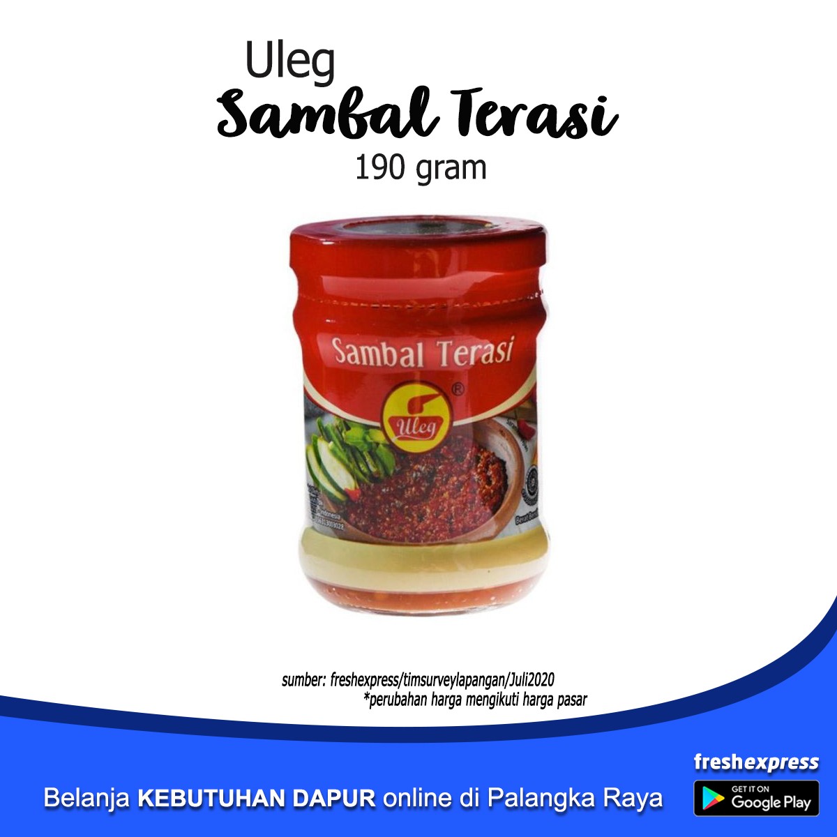 Uleg Sambal Terasi 190 Gram