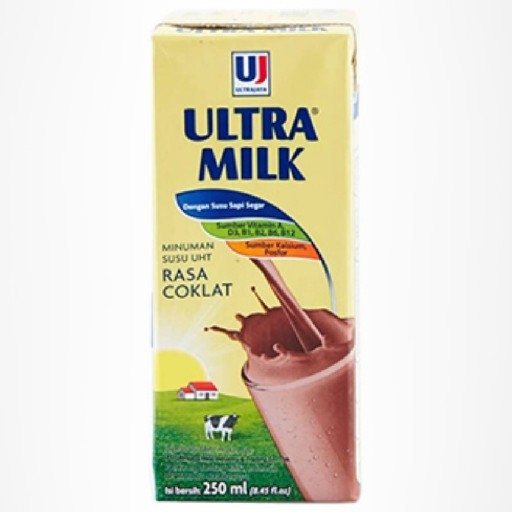Ultra Milk Coklat 250 Ml 2 Pcs