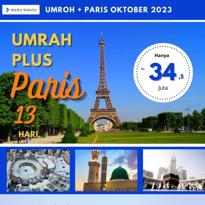 Umroh Plus Paris 13 Hari