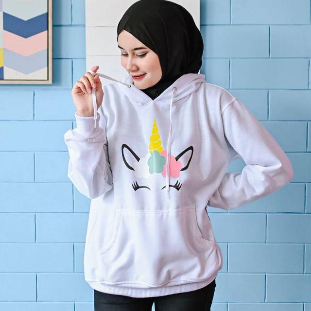 Unicorn Head Rainbow Sweater Hodie 2