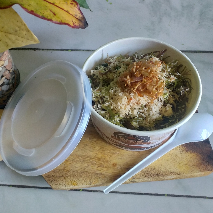 Urap Rumput Laut  Dg Nasi Atau Telur