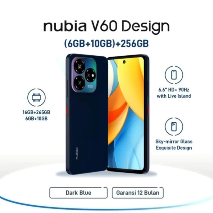 NUBIA V60 RAM 6GB ROM 256GB 4