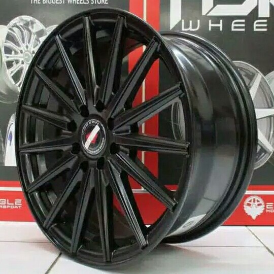 VELG MOBIL JARI JARI RING 16 VOSSEN 9651 LUBANG 4 MATE BLACK 2