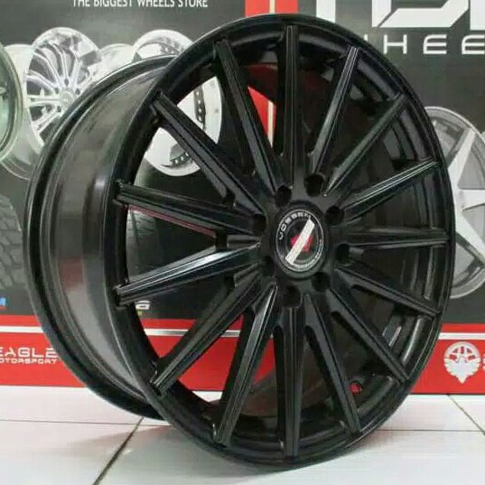 VELG MOBIL JARI JARI RING 16 VOSSEN 9651 LUBANG 4 MATE BLACK 3
