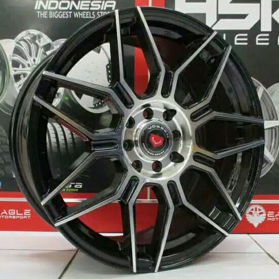VELG MOBIL RING 16 VOSSEN 2794 LEBAR 7 HOLE 4 HITAM POLIS
