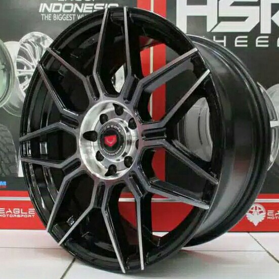 VELG MOBIL RING 16 VOSSEN 2794 LEBAR 7 HOLE 4 HITAM POLIS 2