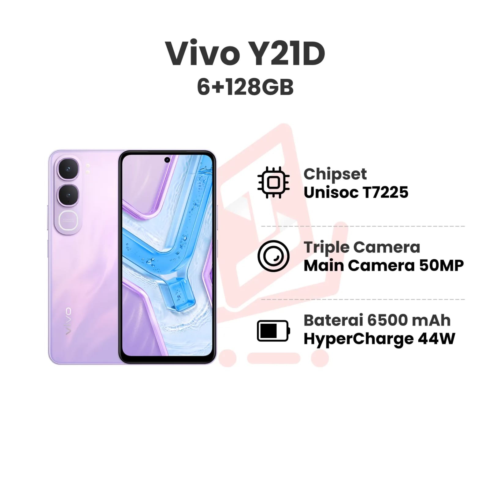 VIVO Y21D RAM 6GB ROM 256GB 3