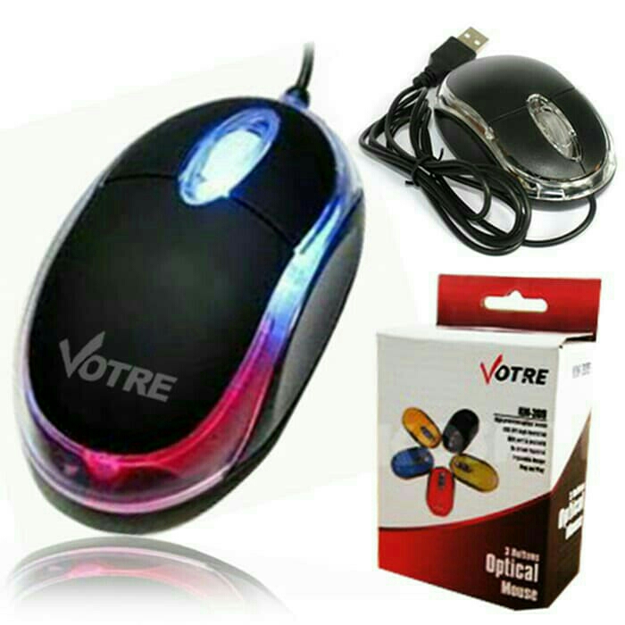 VOTRE Mouse Optic USB - Hitam