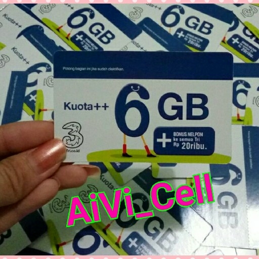 VOUCHER KUOTA TRI 6GB